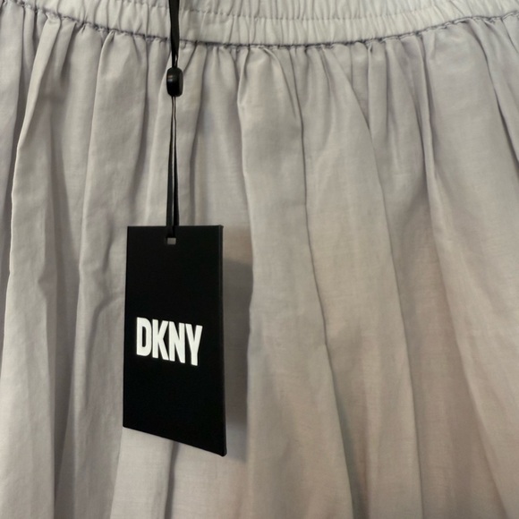 NWT DKNY MIDI PULL ON LAVENDER / GRAY LAYERED CASUAL SKIRT - Picture 3 of 10